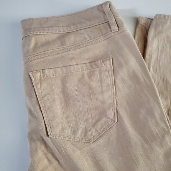 Women's LOFT Modern Skinny Jeans Cream Alabaster Colour Size 29 Comfy Weekend - Picture 2 of 10